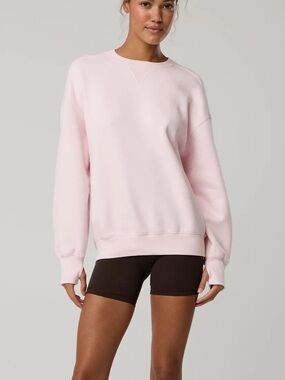 OFFLINE By Aerie Cloud Fleece Oversized Crewneck Sweatshirt - Pink Petal